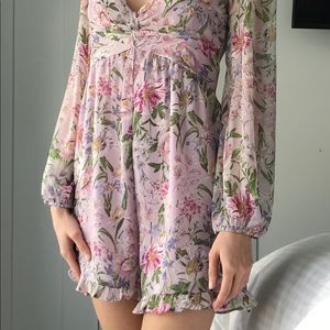 HONEY long-sleeve jumpsuit with back zipper